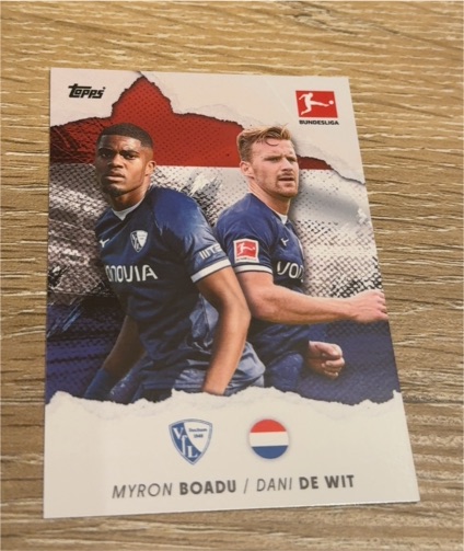 2021 Topps Bundesliga Myron Boadu / Dani de Wit — front