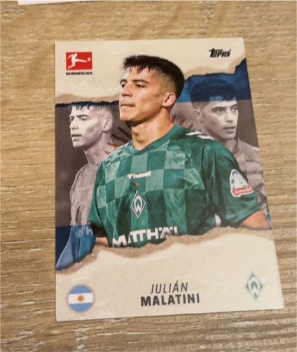 2022 Topps Bundesliga Julián Malatini — front