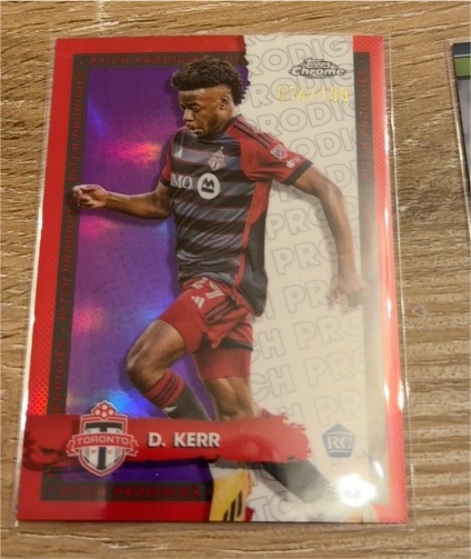 2024 Topps Chrome MLS #56 Deandre Kerr Pitch Prodigies — front