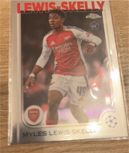 2024-25 Topps Chrome UEFA Club Competitions #154 Myles Lewis-Skelly — front