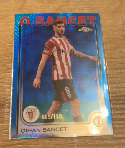 2024-25 Topps Chrome UEFA #72 Oihan Sancet — front