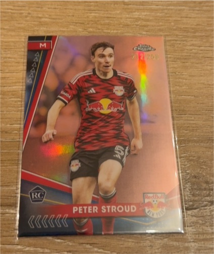 2024 Topps Chrome MLS #68 Peter Stroud RC New York Red Bulls — front