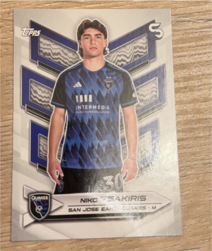 2024 Topps MLS Superstars #63 Niko Tsakiris — front