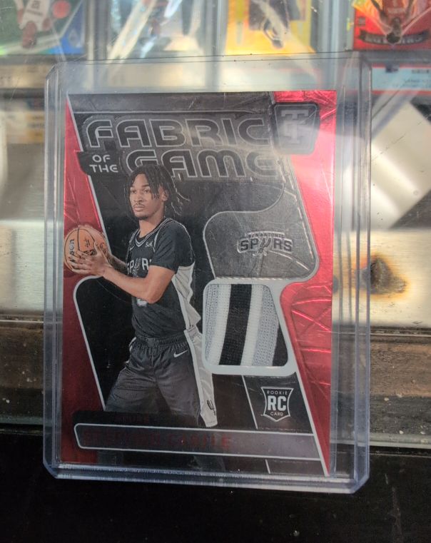 2024-25 Panini Totally Certified Fabric of the Game #Stephon Castle — front