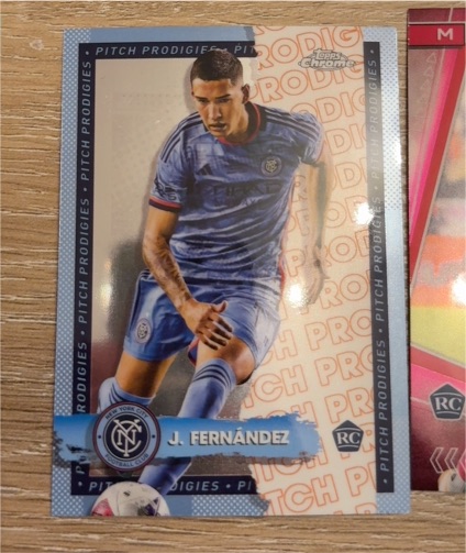 2024 Topps Chrome MLS #196 J. Fernández Pitch Prodigies — front