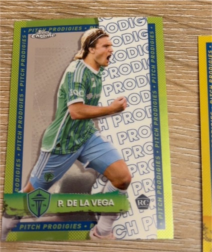 2024 Topps Chrome MLS #159 Pedro De La Vega Pitch Prodigies Rookie — front