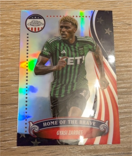 2024 Topps Chrome MLS Home of the Brave #BR-14 Gyasi Zardes — front