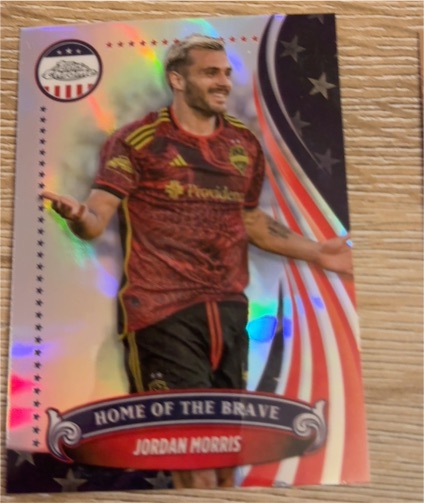 2024 Topps Chrome MLS Home of the Brave #BR-5 Jordan Morris — front