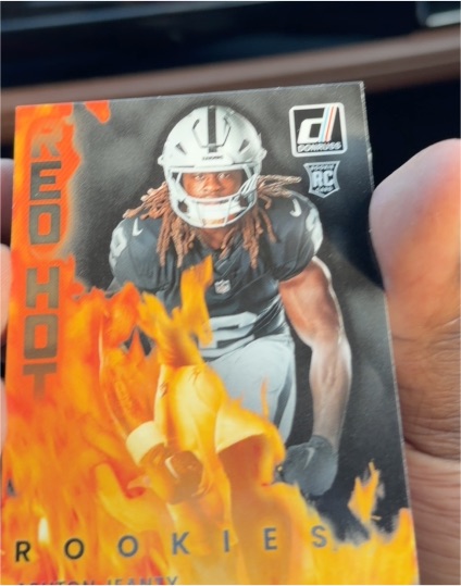 2025 Panini Donruss #RHR-ASJ Ashton Jeanty Red Hot Rookies — front