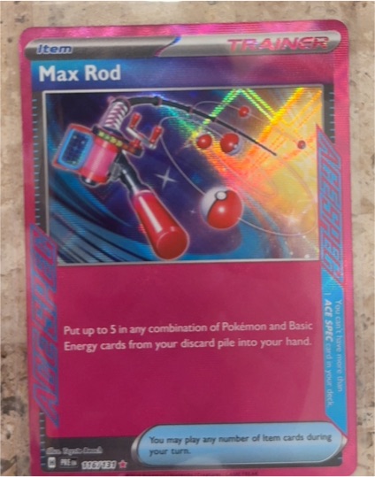 2016 Pokémon Prismatic Evolutions #116 Max Rod — front