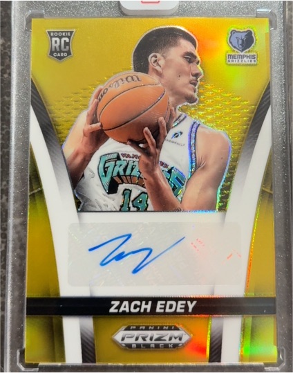 2024 Panini Prizm Black Rookie Zach Edey — front