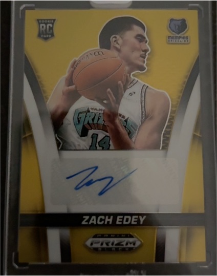 2024-25 Panini Prizm #14 Zach Edey Rookie Card — front