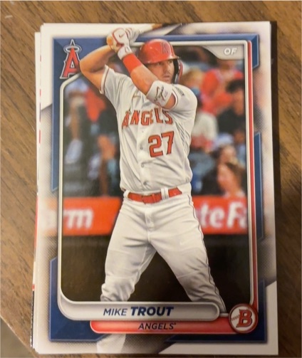 2024 Bowman #19 Mike Trout — front