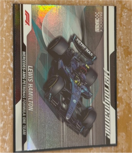 2024 Topps Paddock Pass Formula 1 #AD-3 Lewis Hamilton Aerodynamic — front