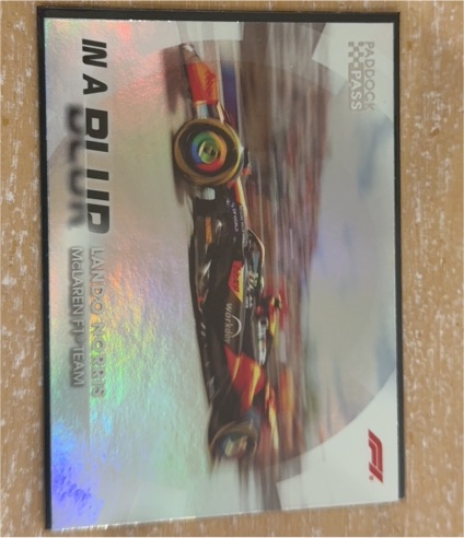 2024 Topps Paddock Pass #BL-7 Lando Norris In A Blur — front