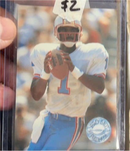 1991 Pro Set Platinum #40 Warren Moon Houston Oilers — front