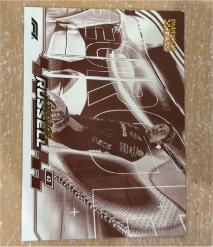 2024 Topps Paddock Pass F1 Close Ups #43 George Russell — front