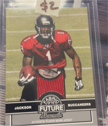 2008 Bowman Fabric of the Future #FF-DJ Dexter Jackson — front
