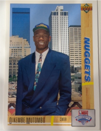1991-92 Upper Deck #3 Dikembe Mutombo — front