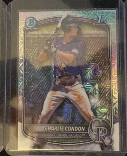 2025 Bowman Chrome #BCP-75 Charlie Condon — front