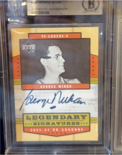 2003-04 Upper Deck UD Legends #LS-GM George Mikan — front