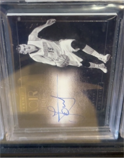 2015 Panini Noir Black and White #NB-MTU Myles Turner Rookie Auto — front