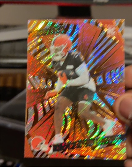 2021 Panini Prestige Football Sunburst Xtra Points Cleveland Browns Player — front