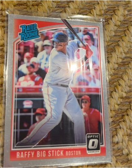 2018 Donruss Optic #35 Rafael Devers Raffy Big Stick Boston Red Sox — front