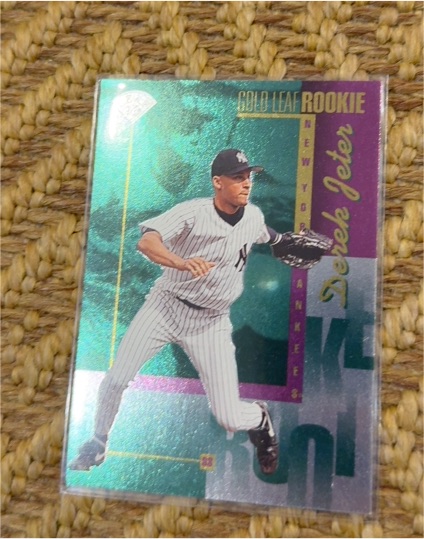 1996 Leaf Gold Leaf Rookie #211 Derek Jeter — front