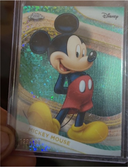 2025 Topps Chrome Disney #1 Mickey Mouse — front