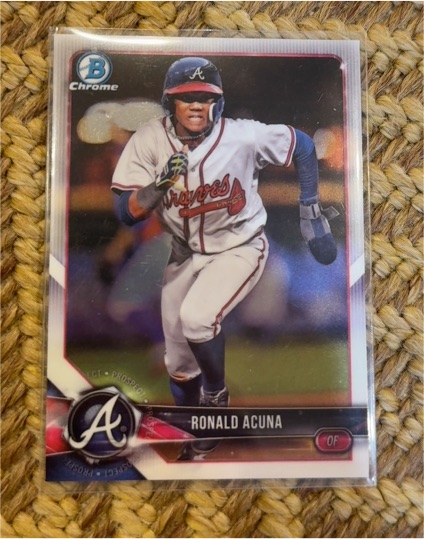 2018 Bowman Chrome Prospects #BCP1 Ronald Acuna Jr. — front