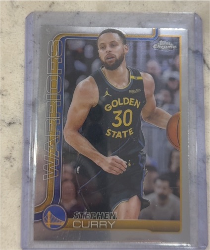 2025-26 Topps Chrome #201 Stephen Curry — front