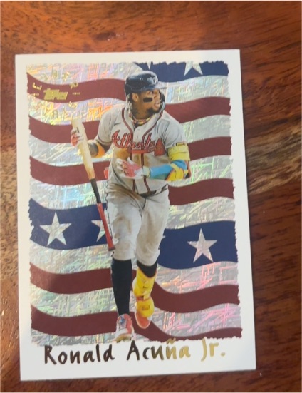 2025 Topps Archives #95C-25 Ronald Acuña Jr. 1995 Topps Cyberstats — front