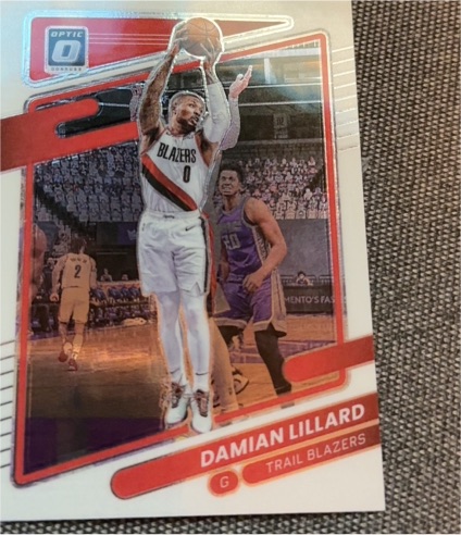 2021-22 Panini Donruss Optic #118 Damian Lillard — front