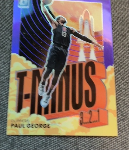 2021-22 Panini Donruss Optic #9 Paul George T-Minus 3...2...1 — front