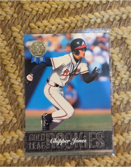 1993 Leaf Gold Leaf Rookies #19 Chipper Jones — front