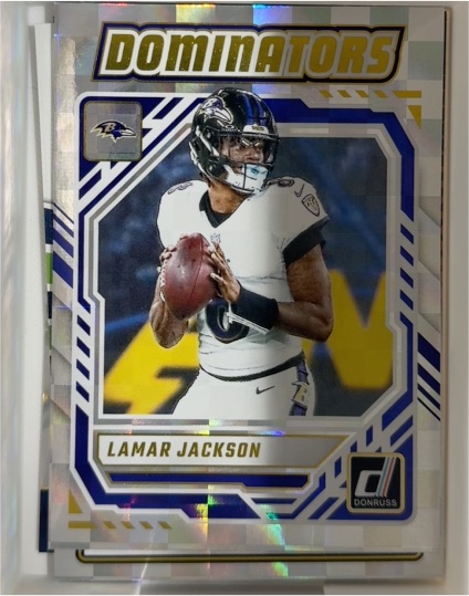 2025 Panini Donruss Dominators #DOM-LJN Lamar Jackson — front