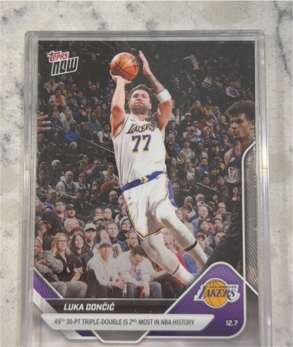 2025-26 Topps Now #77 Luka Doncic — front