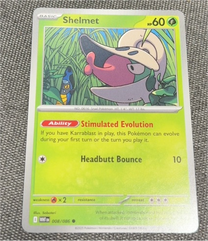 2025 Pokémon #008 Shelmet — front