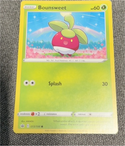 2021 Pokémon Chilling Reign #013 Bounsweet — front