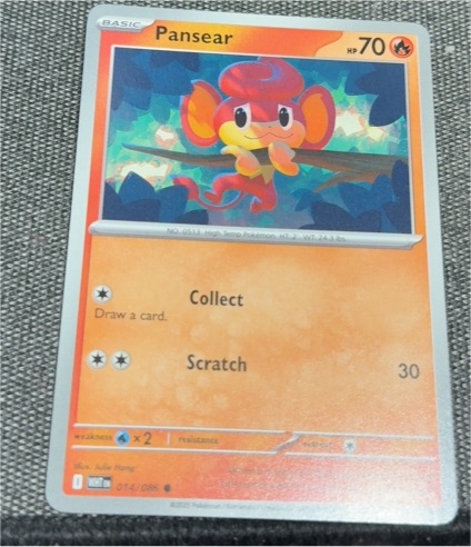 2025 Pokémon Scarlet & Violet #014 Pansear — front