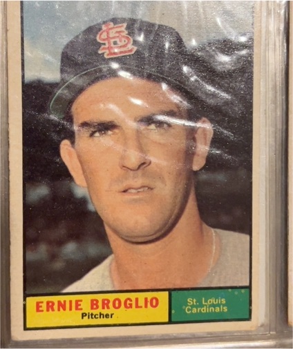 1961 Topps #420 Ernie Broglio — front