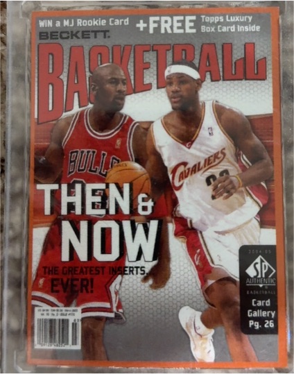 2005 Beckett Basketball Then & Now Michael Jordan & LeBron James — front