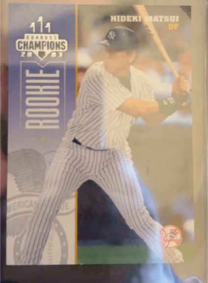 2003 Donruss Champions #301 Hideki Matsui Rookie — front