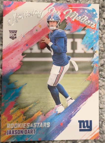 2025 Panini Rookies & Stars #16 Jaxson Dart Artistry in Motion — front