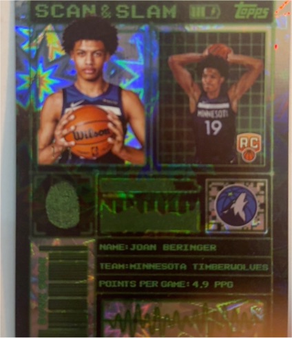 2025-26 Topps #SS-42 Joan Beringer Scan and Slam — front