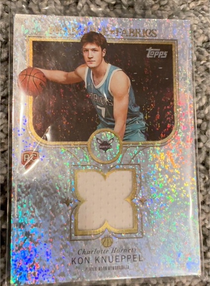 2025 Topps Franchise Fabrics #FF-KK Kon Knueppel — front