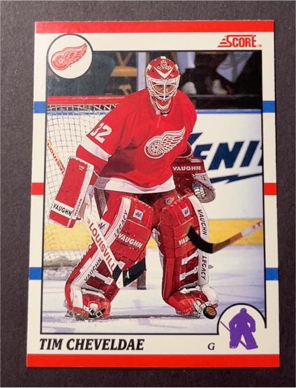 1990-91 Score American #87 Tim Cheveldae — front