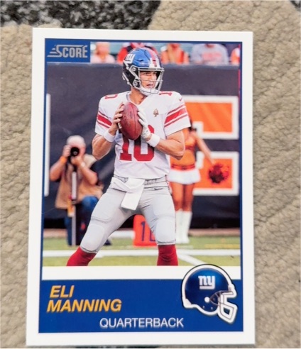 2025 Panini Score #78 Eli Manning — front