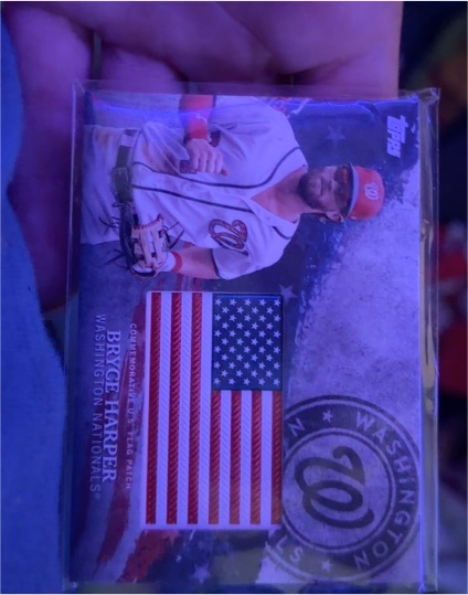 2018 Topps Series 2 Independence Day US Flag Blue #IDML-BH Bryce Harper — front
